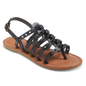 NEW! Mossimo Lori Open-Toe Gladiator Sandals, Black